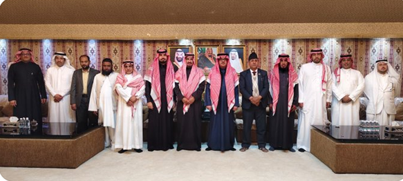 سعادة السفير فهد بن محمد بن منيخر يقيم مأدبة سحور في دار السكن على شرف وفد وزارة الشؤون الإسلامية والدعوة والإرشاد