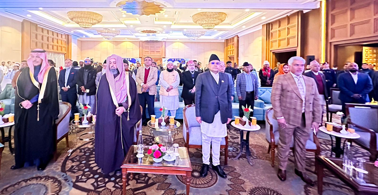His Excellency Ambassador Saad Abu Hamid attended the honoring of the winners of the second edition of the Holy Quran Competition for boys and girls in Nepal.